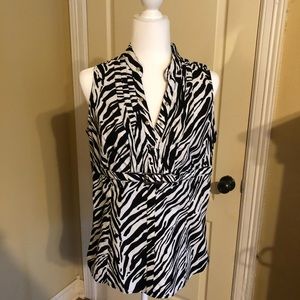 Express black and white animal print sz large